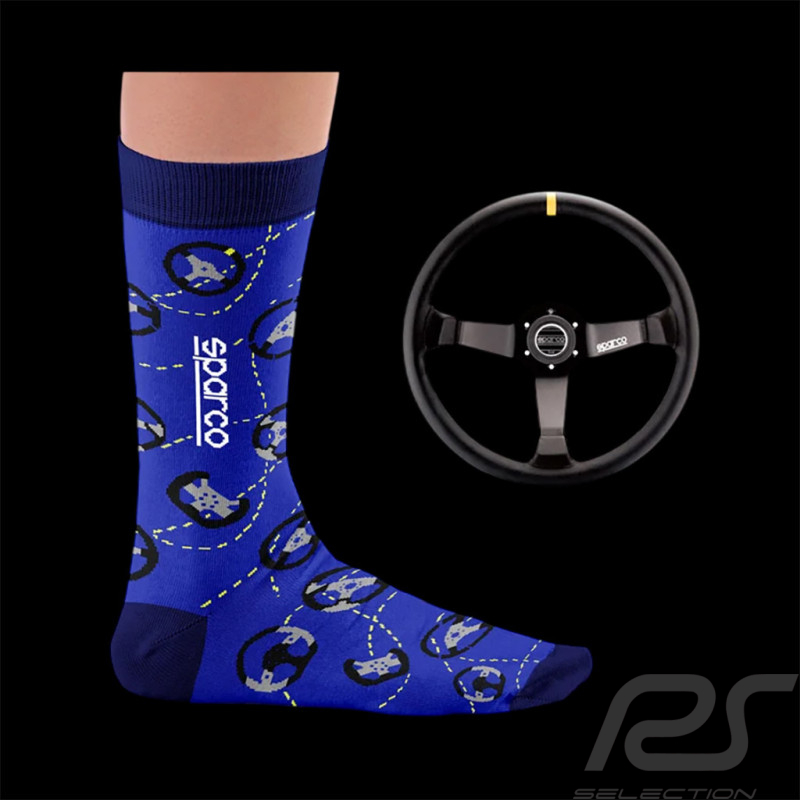 Inspiration Sparco Socken Lenkräder / Blau - Unisex - Größe 41/46