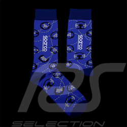 Inspiration Sparco Racing Steering Wheels Socks / Blue - Unisex - Size 41/46