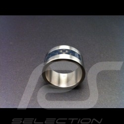 Bague acier avec insertion carbone taille 9 Swatch