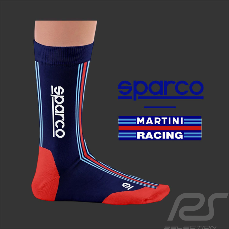 Chaussettes Inspiration Martini Racing Sparco / Bleu - Mixte - Pointure 41/46