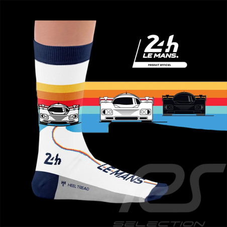Chaussettes Inspiration 24h Le Mans Retro Groupe C / Blanc - Mixte - Pointure 41/46
