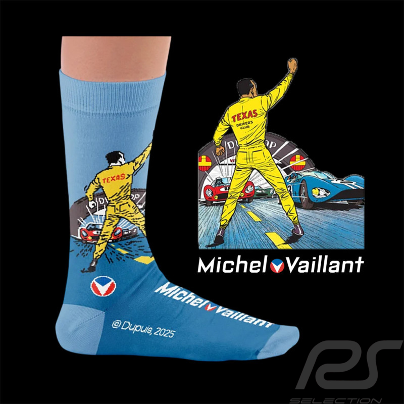 Inspiration Michel Vaillant 24h Le Mans Socks Le 13 est au Départ / White - Unisex - Size 41/46