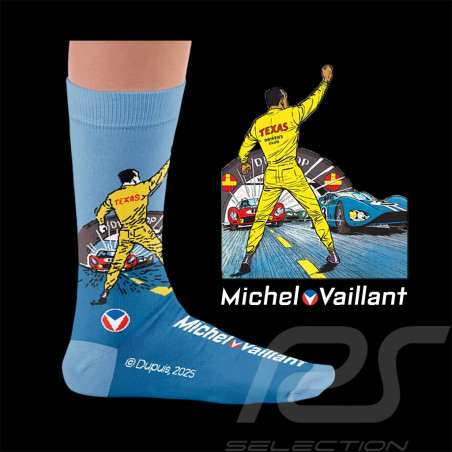 Inspiration Michel Vaillant 24h Le Mans Socks Le 13 est au Départ / White - Unisex - Size 41/46
