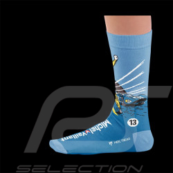 Chaussettes Inspiration Michel Vaillant 24h Le Mans Le 13 est au Départ / Bleu - Mixte - Pointure 41/46