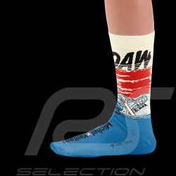 Inspiration Michel Vaillant Socken / Blau / Weiß / Rot - Unisex - Größe 41/46