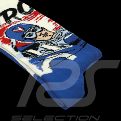 Chaussettes Inspiration Michel Vaillant / Bleu / Blanc / Rouge - Mixte - Pointure 41/46