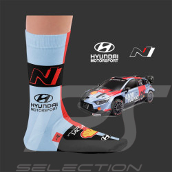 Inspiration Hyundai i20 N Rally1 WRC Nürburgring 2026 Socks / Light Blue / Red / Black - Unisex - Size 41/46