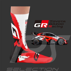 Inspiration Toyota Yaris GR Toyota Gazoo Racing WRC 2026 Socks / White / Red / Black - Unisex - Size 41/46