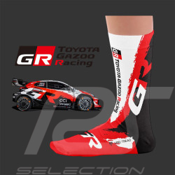 Chaussettes Inspiration Toyota Yaris GR Toyota Gazoo Racing WRC 2026 / Blanc / Rouge / Noir - Mixte - Pointure 41/46