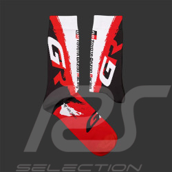 Chaussettes Inspiration Toyota Yaris GR Toyota Gazoo Racing WRC 2026 / Blanc / Rouge / Noir - Mixte - Pointure 41/46