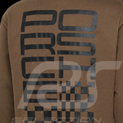Porsche T-Shirt Long-Sleeve Motorsport Raceborn Dark Brown WAP910MSF - Unisex
