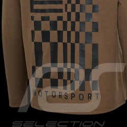 Porsche T-Shirt Long-Sleeve Motorsport Raceborn Dark Brown WAP910MSF - Unisex