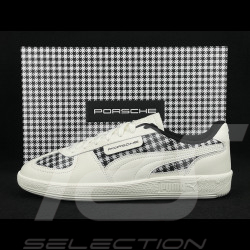 Porsche 911 Schuhe Palermo Puma Pepita Weiß mit Schlüsselanhänger WAP150PAL - unisex
