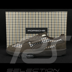 Chaussure Porsche 911 Palermo Puma Pepita Brun avec Porte-Clés WAP15526PAL - mixte