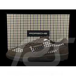 Chaussure Porsche 911 Palermo Puma Pepita Brun avec Porte-Clés WAP15526PAL - mixte