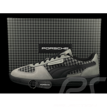 Porsche 911 Schuhe Palermo Puma Pepita Schwarz mit Schlüsselanhänger WAP154PAL - unisex