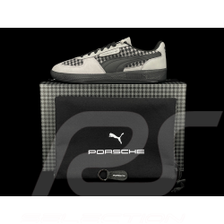 Porsche 911 Shoes Palermo Puma Pepita Grey with Keyring WAP154PAL - unisex
