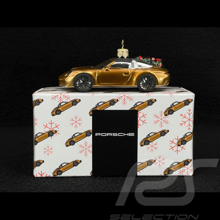 Porsche Weihnachtskugel 911 Targa 4S Nordisches Goldmetallic WAP05000826WBS