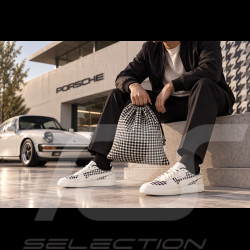 Porsche 911 Schuhe Palermo Puma Pepita Weiß mit Schlüsselanhänger WAP150PAL - unisex