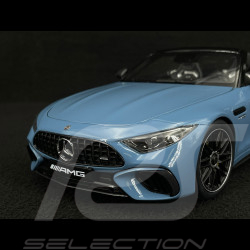 Mercedes-AMG SL63 4Matic+ Cabriolet 2021 Bleu Clair 1/18 iScale 180054