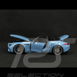 Mercedes-AMG SL63 4Matic+ Convertible 2021 Light Blue 1/18 iScale 180054