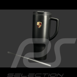 Porsche Becher Wappen Thermosflasche Mattschwarz WAP05010126STL
