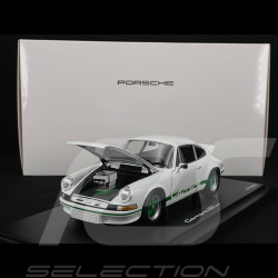 Porsche 911 Carrera RS 2.7 1973 × La Marzocco Blanc Grand Prix / Bandes Vert Python 1/18 Minichamps WAP021118260RS