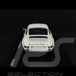 Porsche 911 Carrera RS 2.7 1973 × La Marzocco Blanc Grand Prix / Bandes Vert Python 1/18 Minichamps WAP021118260RS