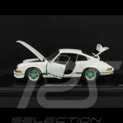 Porsche 911 Carrera RS 2.7 1973 × La Marzocco Blanc Grand Prix / Bandes Vert Python 1/18 Minichamps WAP021118260RS