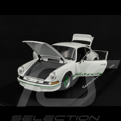 Porsche 911 Carrera RS 2.7 1973 × La Marzocco Blanc Grand Prix / Bandes Vert Python 1/18 Minichamps WAP021118260RS