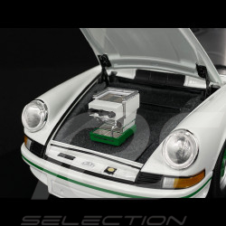 Porsche 911 Carrera RS 2.7 1973 × La Marzocco Blanc Grand Prix / Bandes Vert Python 1/18 Minichamps WAP021118260RS