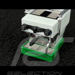 Porsche 911 Carrera RS 2.7 1973 × La Marzocco Grand Prix White / Python Green Stripes 1/18 Minichamps WAP021118260RS