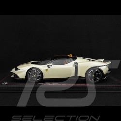 Ferrari 849 Testarossa 2025 Bianco Italia / Giallo Ambra Stripe 1/18 BBR Models P18275C
