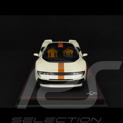 Ferrari 849 Testarossa 2025 Bianco Italia / Bande Giallo Ambra 1/18 BBR Models P18275C