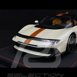 Ferrari 849 Testarossa 2025 Bianco Italia / Bande Giallo Ambra 1/18 BBR Models P18275C
