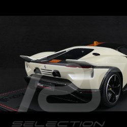 Ferrari 849 Testarossa 2025 Bianco Italia / Bande Giallo Ambra 1/18 BBR Models P18275C