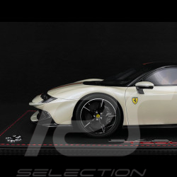 Ferrari 849 Testarossa 2025 Bianco Italia / Bande Giallo Ambra 1/18 BBR Models P18275C