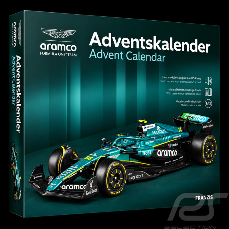 Aston Martin Adventskalender AMR25 2025 F1 Grün 1/43 Franzis 67325