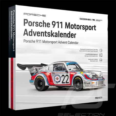 Porsche 911 Adventskalender Carrera RSR Turbo 2.1 Martini Racing 75 Jahre Porsche Motorsport 1/43 Franzis 67275