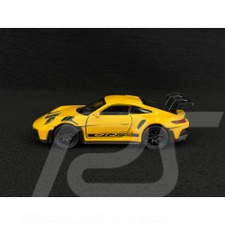 Porsche 911 GT3 RS Type 992 2022 Jaune Signal / Bandes Noires Jouet à friction 1/38 Welly MAP01099224