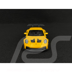 Porsche 911 GT3 RS Type 992 2022 Jaune Signal / Bandes Noires Jouet à friction 1/38 Welly MAP01099224