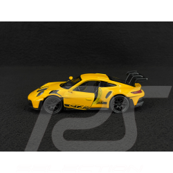 Porsche 911 GT3 RS Type 992 2022 Jaune Signal / Bandes Noires Jouet à friction 1/38 Welly MAP01099224