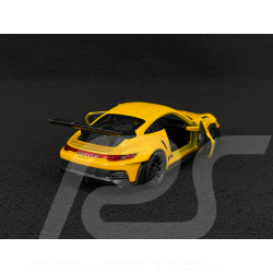 Porsche 911 GT3 RS Type 992 2022 Jaune Signal / Bandes Noires Jouet à friction 1/38 Welly MAP01099224