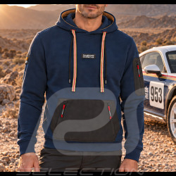 Sweat Porsche Pas Cher à capuche Hoodie Roughroads Collection Bleu indigo WAP160PRRD - homme