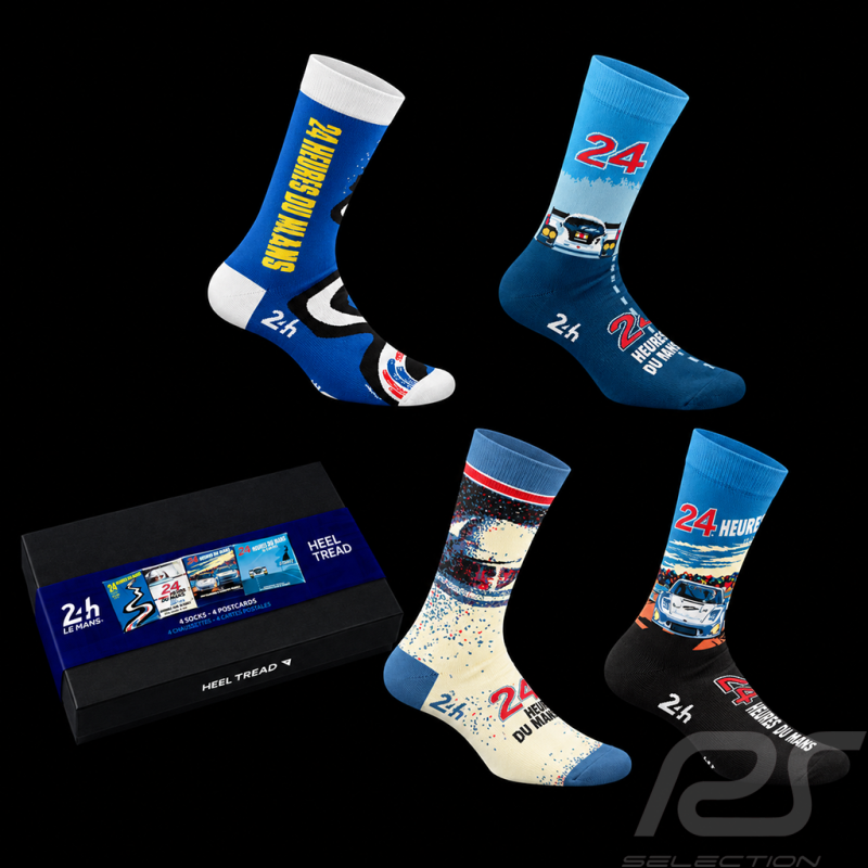 Chaussettes Inspiration 24h Le Mans Affiches Mythiques Coffret Retro - Mixte