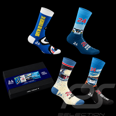 Chaussettes Inspiration 24h Le Mans Affiches Mythiques Coffret Retro - Mixte