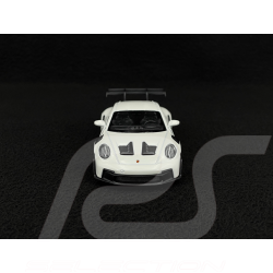 Porsche 911 GT3 RS Type 992 2022 Blanc / Bandes Rouge Indien Jouet à friction 1/38 Welly MAP01099224