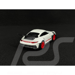 Porsche 911 GT3 RS Typ 992 2022 Weiß / Indischrot Streifen Reibungsspielzeug 1/38 Welly MAP01099224