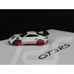 Porsche 911 GT3 RS Type 992 2022 White / Guards Red Stripes Friction Toy 1/38 Welly MAP01099224