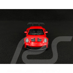 Porsche 911 GT3 RS Type 992 2022 Guards Red / Black Stripes Friction Toy 1/38 Welly MAP01099224